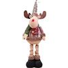 Fulenyi Natale in piedi 60 cm renna ornamento di Natale lunghe gambe retrattili tavolo decorazione casa figurine di Natale peluche
