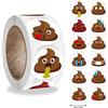 Miss-shop Adesivi Divertenti per Cacca, Adesivo Rotondo 500 pezzi Reward Sticker Felici per Giocattoli, Scrapbooking, Book, Phone