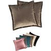 Moon 2-pack copricuscini, copricuscini, cuscini decorativi, copricuscini decorativi, circa 50x50 cm, in velluto nobile, Flora (taupe)