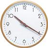 ALEENFOON 10 Pollici Orologio in Legno da Parete Silenzioso Soggiorno Cucina Moderni Design Pendoli da Parete 25cm Orologio al Quarzo Appeso Orologio da Parete Orologio da Tavolo Analogico (Bianco)