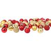 Toyland® - Set di 64 mini palline di Natale, 32 rosse, 32 dorate, 2,5 cm (25 mm)