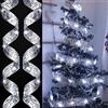 Leonshco Nastro di Natale 5 m 50 LED lucido catena di luci luci per albero di Natale, decorazione per interni ed esterni, feste, matrimoni, atmosfera festiva