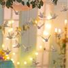 Nuptio 100 Pz Fai da Te Uccelli Volanti Soffitto Decorativo Appeso Ornamenti Albero di Natale per la Casa Asilo Shopping Mall Casa Tavolo Finestra Natura Decorazione