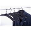 Cocomaya 43 cm Appendiabiti imbottito in raso nero antiscivolo extra large senza urti per cappotti, maglioni, abito da sposa Confezione da 5