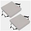 uyeoco Set di 4/2/1 Cuscino per sedia cucina in memory foam rimovibile spesso 3/5/8cm 25/28/30/35/40/45/50cm, cuscino antiscivolo, per sedie da pranzo,ufficio,Esterno,Giardino,Soggiorno(Color 10,2PCS_50X50X5