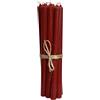 ukiyo Confezione da 12 candele sottili, altezza: 20 cm, diametro: 1,3 cm, diversi colori, durata 2,5 ore, colore rosso