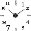 HOHOVYVY Orologio da parete grande, silenzioso, in acrilico, senza cornice, effetto 3D, 50-70 cm, design moderno, per soggiorno, camera da letto, ufficio, cucina, caffè (nero)