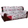IlGruppone Copridivano Trapuntato Double Face Fantasia Shabby e Reversibile in 3 Colori e in Tutte Le Misure - Rosso - 4 Posti