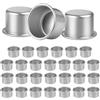Coco Berming 30 Pezzi Portacandele Inserto, 22mm Alluminio Inserto per Candele, Mini Candeliere per Realizzare Candele, Decorazioni per Feste, Matrimoni, Natale