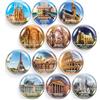 X-BET MAGNET Calamite da frigorifero con citta carina, magneti decorativi in vetro per frigorifero, magneti succulenti per lavagna, cucina e ufficio, divertenti magneti motivazionali per armadietti per ragazzi e