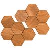 Wood You Buy Magneti Frigo Legno, Esagonali, Marrone Medio, 10 pz