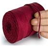 MeriWoolArt® Filo di Macramè Borgogna 2 mm x 250 m Corda di Cotone Riciclato, Cotone Morbido per la Realizzazione di Appendi Piante, Gioielli, Borse all'Uncinetto