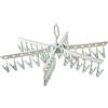 CMOISO 365°Ruotabile Stendino Calzini Con 36 Clip, Multidirezionale Stendibiancheria Plastica, Stendi Calzini Per Lingerie, Intimo, Calzini, Reggiseno, Slip
