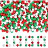 YUNHENTONG Pom Pom 1000 Pezzi Pompon Colorati 1 cm Pon Pon Colorati Glitterati Mini Pompon Glitterati per Festa Natalizi Decorazione, Creazioni Artigianali