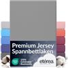 etérea Himmlische Qualität etérea Premium Jersey lenzuolo con angoli 140x200-160x200 cm Grigio Epaisseur 15-25 cm - 100% Cotone - Oekotex materasso Letto copripiumino - lenzuola 140x200cm - 160x200cm Gray