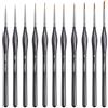 Riybyds Set di Pennelli per Miniature e Modellismo, 10 Pezzi: 7 Pennelli per Dettagli Fini + 3 Drybrush, Adatti per Pittura Acrilica, Acquerello e Olio,per Warhammer, Citadel, e Game Workshop