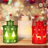 Leonshco Confezione da 3 lanterna natalizia, lanterne natalizie senza fiamma, lanterna di natale da 14 cm, lanterna natale a LED sospesa , luce bianca calda, per carnevale, giardino, decorazione balcone