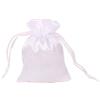 SHTGOI 10 sacchetti in raso, piccoli sacchetti in organza, per gioielli, in seta, per matrimoni, compleanni, festival, feste, colore bianco