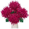 Oairse Fiori di crisantemo artificiali grandi da 15,2 cm, 4 pezzi, fiori di seta con stelo lungo 65 cm, fiori finti viola, ragno finto per mamme, fiori per composizioni floreali, decorazione