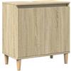 vidaXL Mobile Lavabo Rovere Sonoma 58x33x60 cm in Legno Multistrato