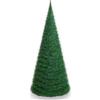 Aurora Store Albero di Natale Slim Richiudibile Pop-UP 120 cm VERDE con Base a Croce in Metallo Decorazioni Natalizie Ø 35cm conico