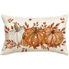 Artoid Mode Federa Cuscino Autunnale Punti Zucche Foglie d'Acero 30x50 cm | Stagionali Fall Decorazioni per Divano Salotto