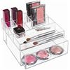 InterDesign iDesign Drawers Cassettiera per scrivania o bagno, Portatrucchi con 11 scomparti e un cassetto, Portaoggetti per bagno, ufficio, scrivania, Plastica trasparente
