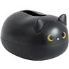 Cyrank Scatola di Fazzoletti di Gatto dei Cartoni Animati, Porta Fazzoletti di Plastica Per Il Viso dei Cartoni Animati Porta Tovaglioli Adorabili Scatola di Dispenser Fazzoletti Gattino Portafazzoletti(nero