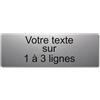 Mygoodprice Targhetta con incisione personalizzata da 1 a 3 righe, 30 x 10 cm, autoadesiva, alluminio spazzolato
