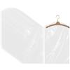 Lufdegim 10 sacchetti trasparenti per abiti lunghi in plastica da appendere abiti, cappotti, giacche, camicie (30 pezzi, 60 x 90 cm)