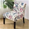 FAiruo Copripoltrona Senza Braccioli, Fodera per Sedia Senza Braccioli Accent Poltroncina Coprisedia Stampato Elasticizzati (Color : #48, Size : 1 Pezzo)