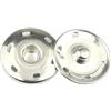Anevous Set di 20 bottoni automatici in rame, diametro bottone a pressione, bottoni automatici in metallo, per cucito, vestiti, borse, scarpe, riparazione di cucito, argento, 25 mm