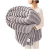 Generic Plaid matrimoniale pile, Morbido Caldo Plaid Peloso di Pelliccia Sintetica, Coperta in peluche di lusso, super morbida, soffice e accogliente, per divani, divani, letti