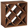 VINCASA Cantinetta / scaffale per vino / sistema CUBE 50, legno massiccio, modulo a rombo - a 50 x l 50 x p 25 cm