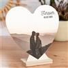 Wanapix | Tavola di Legno Cuore | Personalizzato con Foto e Testo | Regalo Originale Regali San Valentino/Anniversario | 16x18cm (100% Personalizzato)