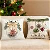 WEITAPYT 2 PCS Natale Federe Cuscini, Fodere per Cuscini Natale, Cuscino Natalizio, Natales Federe Cuscino 45 X 45, Decorazioni Natalizie Adatte A Camere da Letto, Divani E Letti/E