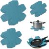 Qichan 9 Pezzi Proteggi Pentole e Salvapadelle, Separatori Pentole Impilabili con 3 Misure, Proteggi Padelle Antiscivolo, Separatore Pentole Feltro per Padelle, Pentole e Ciotole, Utensili da Cucina