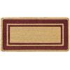 IlGruppone Zerbino Ingresso in Cocco Naturale Misura XXL Grande Rettangolare 100 x 50 Cm Tappeto Asciugapassi Tappetino Antiscivolo Interno Esterno Porta Entrata Raschiafango - Rosso