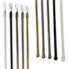 GLOBALCORPORATION Frusta Frustino Asta Bastone per Tende in Ferro Diametro 11 mm di Lunghezza 125 cm Ideale per Aiutare Lo Scorrimento della Tenda bastone (NERO)