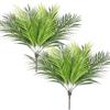 AIVORIUY 2pcs Rami di Palma Tropicali Artificiali Cespugli Foglie di Giungla Verde 9 Foglie Tropicali 50 cm Alto Pianta Finta per Casa Composizione Floreale Decorazione Hawaiana Luau Festa Spiaggia