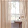 BellaHills Lino Tende per Interni Con Anelli Moderne Tende Traslucido in Voile Morbidi Finestre per Camera da Letto e per Salotto Eleganti Soggiorno 2 Pezzi, L140 x A137 cm, Natura