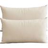 Miecoae Coppia di Federe Cotone, Set di 2 Tessuti per Cuscino Letto, Chiusura a Busta, Tinta Unita, Misura Standard 50x70 60x80 CM Copricuscino Divano(O13,80x60cm Set of 2)