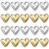 BelleVive 20 Calamite per Frigorifero a Forma di Cuore - Decorative, Forte Tenuta per Lavagna e Armadietto - Magnete Decorativo per Casa, Oro+