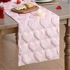 Artoid Mode Runner da tavolo in morbido velluto rosa con scritta Love, per San Valentino, festa della mamma, cucina, tavolo, vacanze, feste, 33 x 183 cm