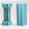 Chianese Colonna 2 Forme LED Azzurro D.30cm H.20cm | Carta Resistente di Alta Qualità | Design Elegante e Versatile per Eventi e Decorazioni