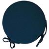 ARKETICOM Pack 4 Cuscini per Sedia Rotondi con Lacci e Cerniera Artigianali cm 40x3 (Blu)