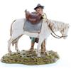 Moranduzzo Uomo e Cavallo per Presepe da Cm 10 Scala 1:20 - Statuine Presepe Indistruttibili - Stile 700', Pittura Rifinita a Mano, Prodotto Ufficiale, Made in Italy, Scultore M. Landi