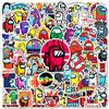 LYLSDSB Among Us - 100 adesivi in vinile per laptop, paraurti, bottiglie d'acqua, skateboard, computer, auto, impermeabili, cartoni animati, graffiti, per adulti e ragazzi