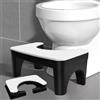 Zuxbolf Sgabello da Toilette Pieghevole,Poggiapiedi per WC Addensato,Sgabello Bagno Fisiologico per WC per Alleviare L'Intestino Adulti,Bambini,Anziani,Incinte