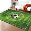 Morbuy Tappeto Salotto Grande Pelo Corto, Calcio 3D Stampa Decorazione Grandi Moquette Antiscivolo, Moderno Soggiorno Bambini Camera da Letto Domestica Tappeti (80x120cm,Calcio 1)